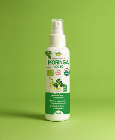 Eau florale biologique de Moringa – Pureté & Éclat naturel (100 ml)