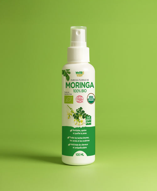 Eau florale biologique de Moringa – Pureté & Éclat naturel (100 ml)
