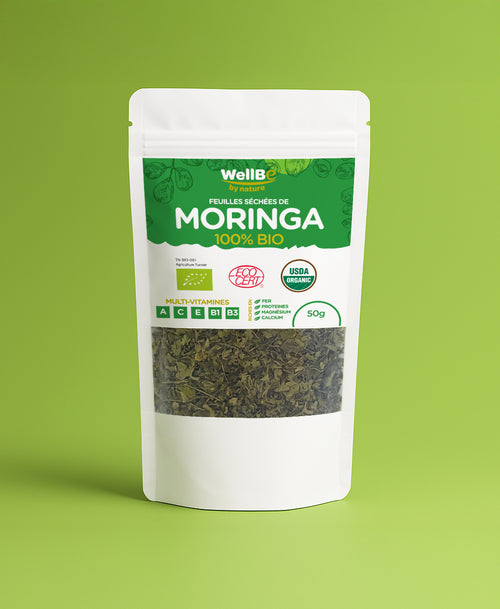 Moringa bio de Tunisie – Feuilles séchées 50 g